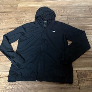 Adidas Woman’s Black Windbreaker Jacket